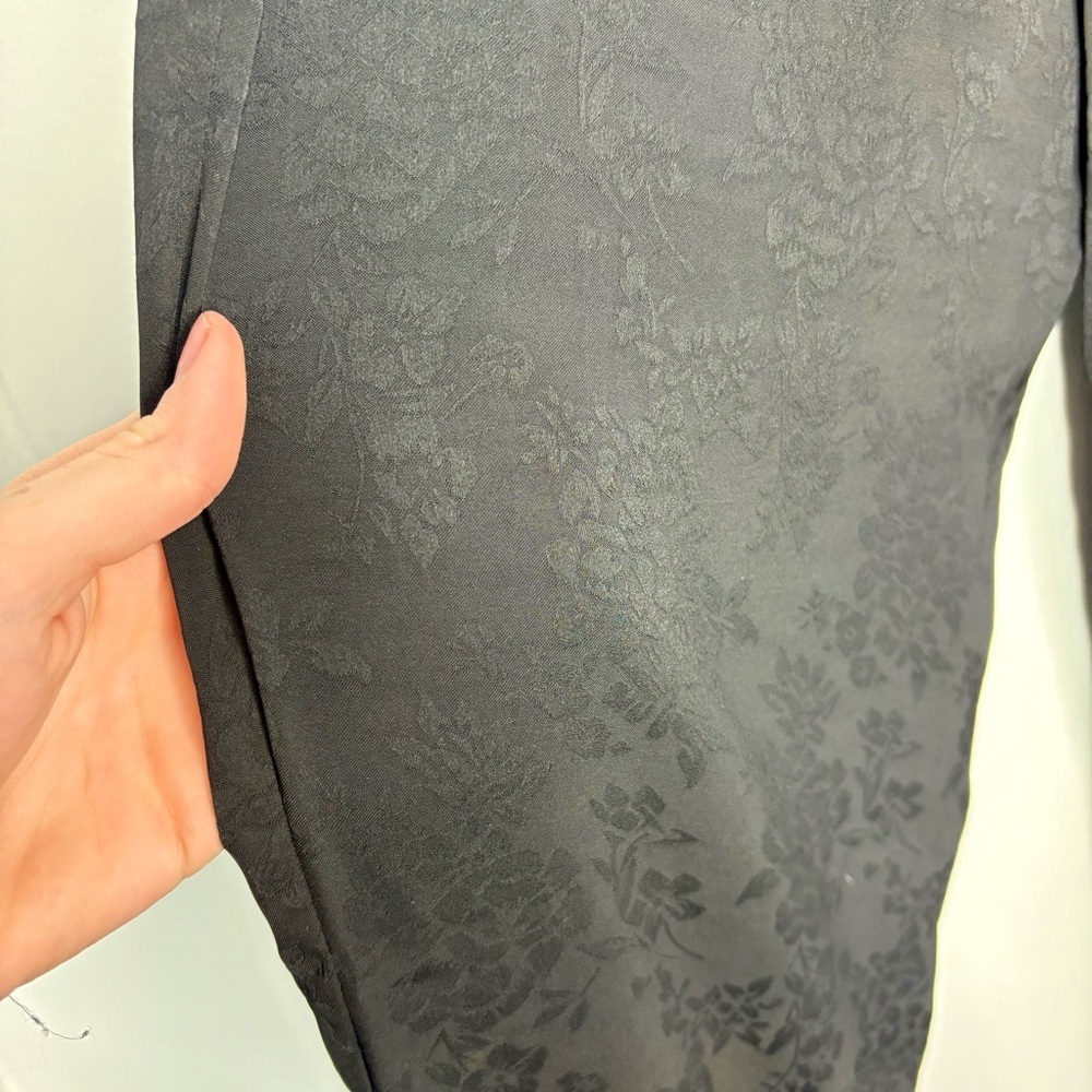NWT House of Harlow 1960 x Revolve Black Floral Pants Tie Waist Women’s Medium - Picture 6 of 7